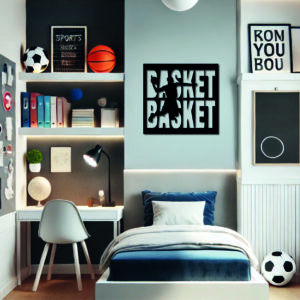 Tableau décoratif Basket-ball – noir