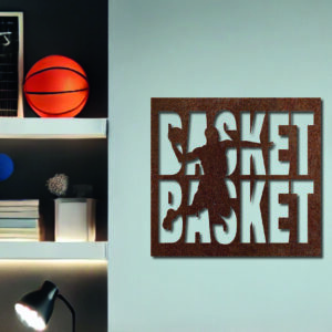 Tableau décoratif Basket-ball – rouille