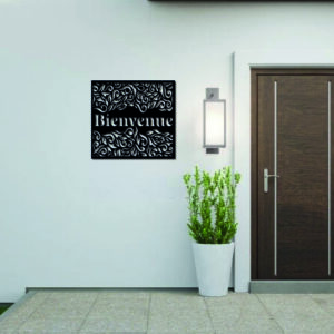 Tableau décoratif Bienvenue – noir