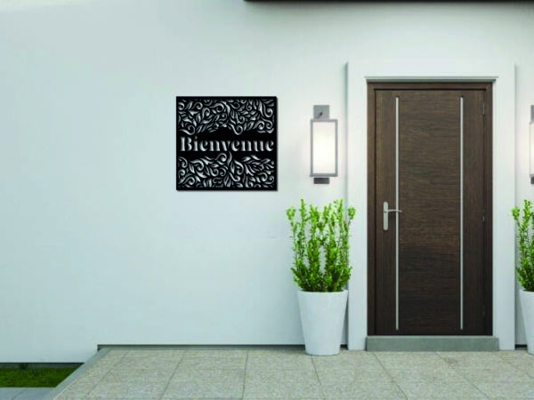 Tableau décoratif Bienvenue - noir – Image 2