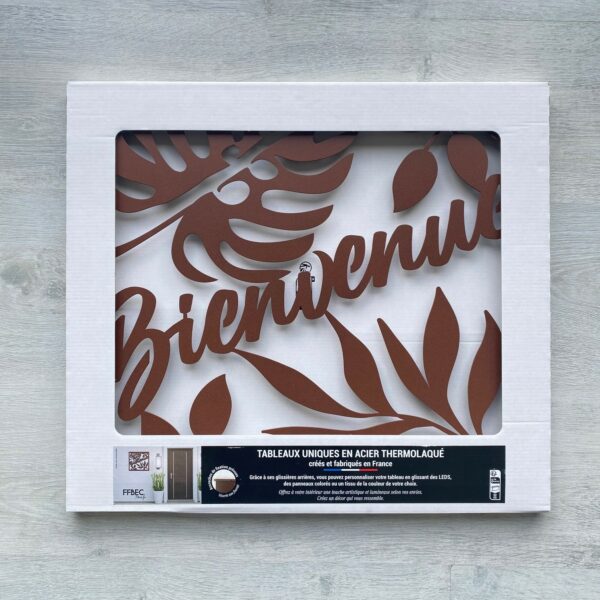 Tableau décoratif Bienvenue Diag - rouille – Image 3