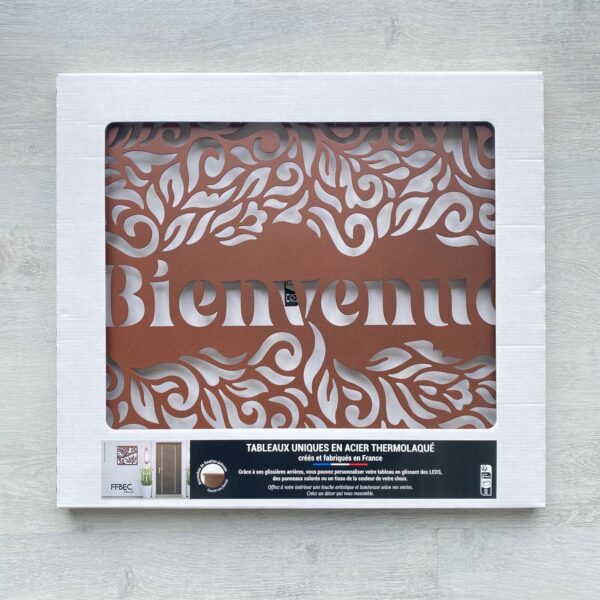 Tableau décoratif Bienvenue - rouille – Image 3