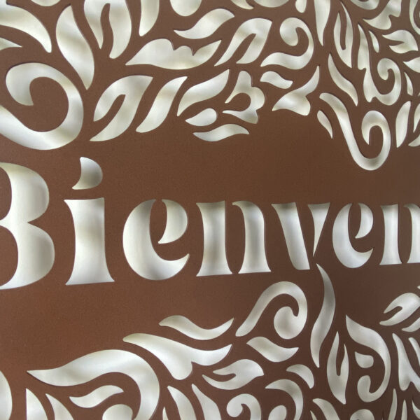 Tableau décoratif Bienvenue - rouille – Image 4