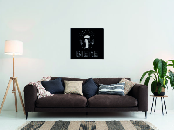 Tableau décoratif bière - noir – Image 2