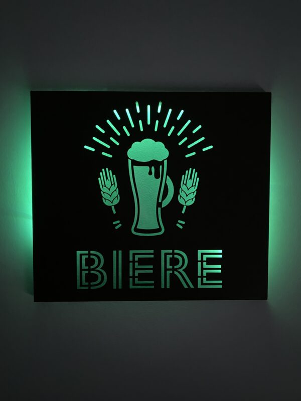 Tableau décoratif bière - noir – Image 3