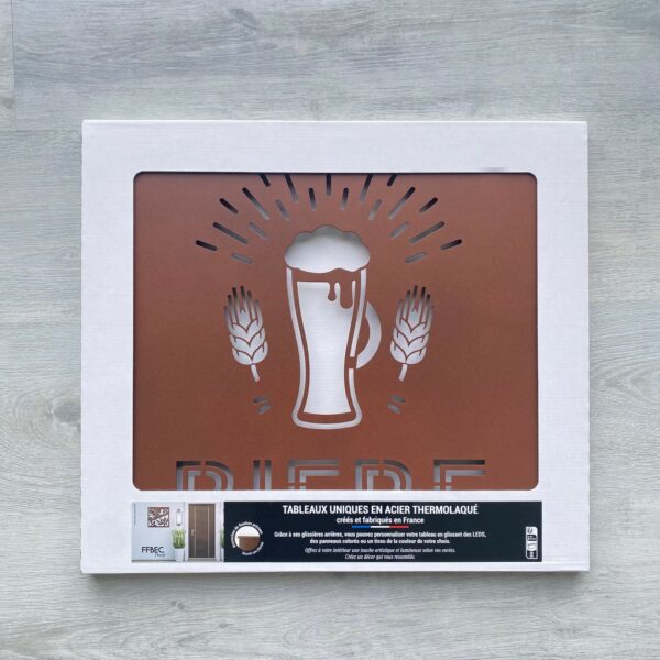 Tableau décoratif bière - rouille – Image 4