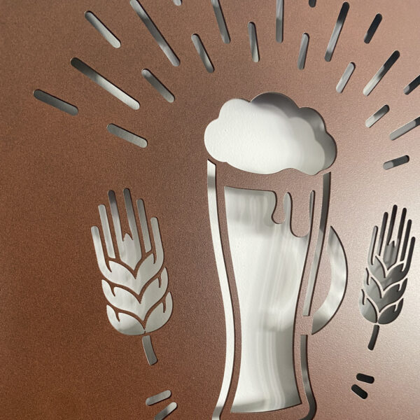 Tableau décoratif bière - rouille – Image 5