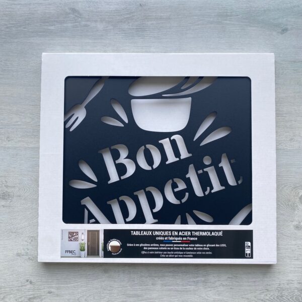 Tableau décoratif Bon appétit - noir – Image 4