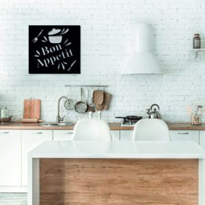 Tableau décoratif Bon appétit – noir