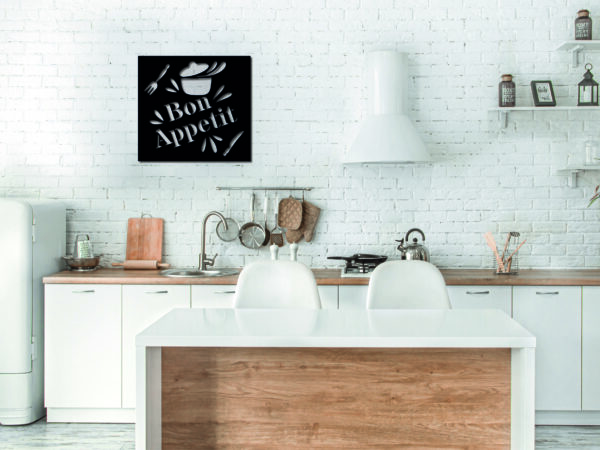 Tableau décoratif Bon appétit - noir – Image 2