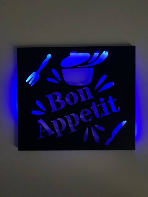 Tableau décoratif Bon appétit - noir – Image 3