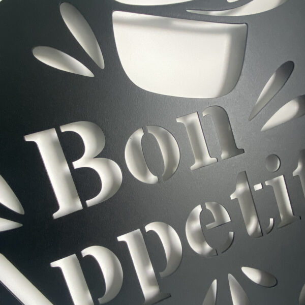 Tableau décoratif Bon appétit - noir – Image 5