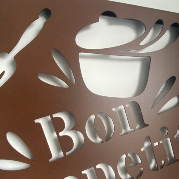 Tableau décoratif Bon appétit - rouille – Image 3