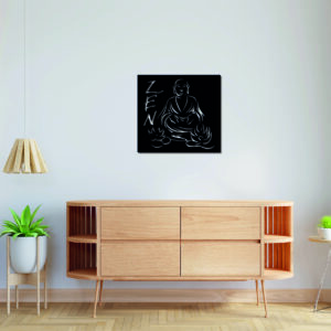 Tableau décoratif Boudha – noir