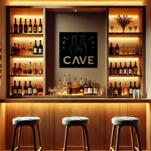 Tableau décoratif Cave – noir