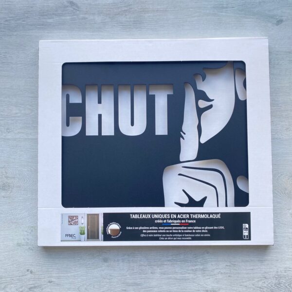 Tableau décoratif Chut - noir – Image 4