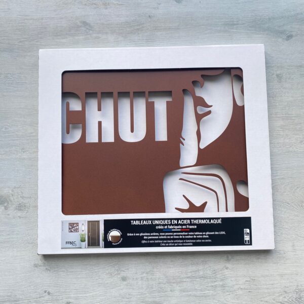 Tableau décoratif Chut - rouille – Image 4