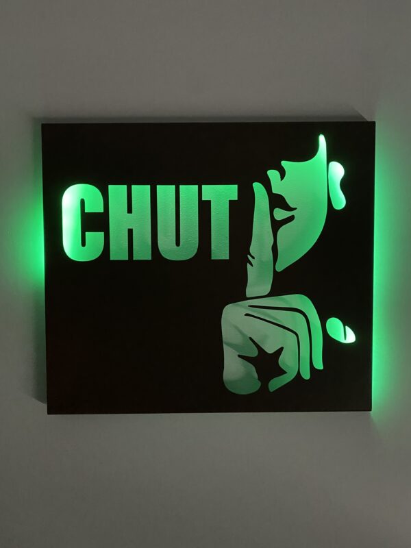 Tableau décoratif Chut - rouille – Image 3
