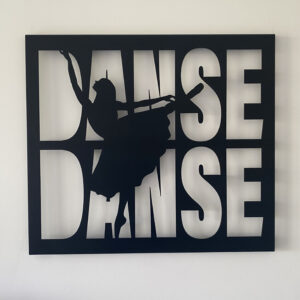 Tableau décoratif Danse – noir