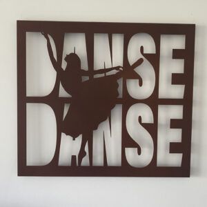 Tableau décoratif Danse – rouille