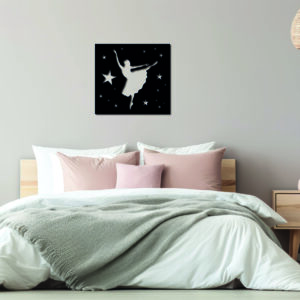 Tableau décoratif Danseuse étoile – noir