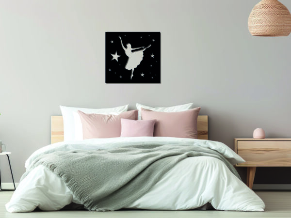 Tableau décoratif Danseuse étoile - noir