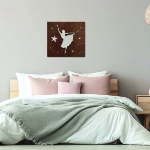 Tableau décoratif Danseuse étoile – rouille