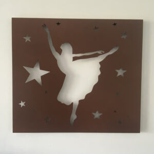 Tableau décoratif Danseuse étoile – rouille