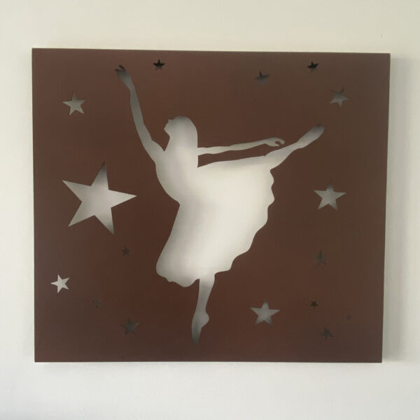 Tableau décoratif Danseuse étoile - rouille