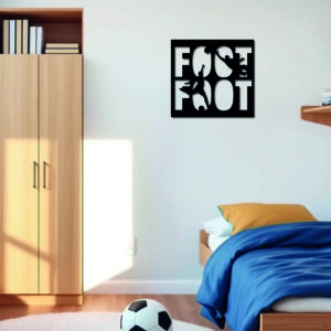 Tableau décoratif Foot – noir