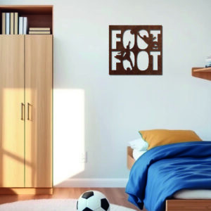 Tableau décoratif Foot – rouille