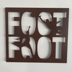 Tableau décoratif Foot – rouille