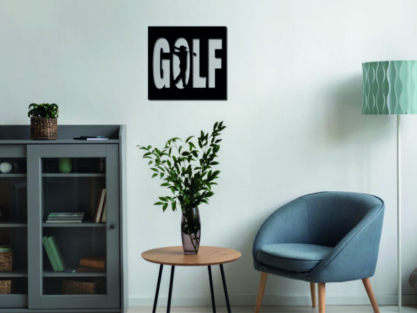 Tableau décoratif Golf - noir – Image 2