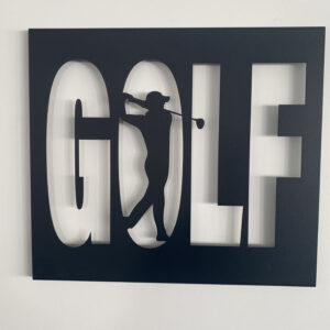 Tableau décoratif Golf – noir