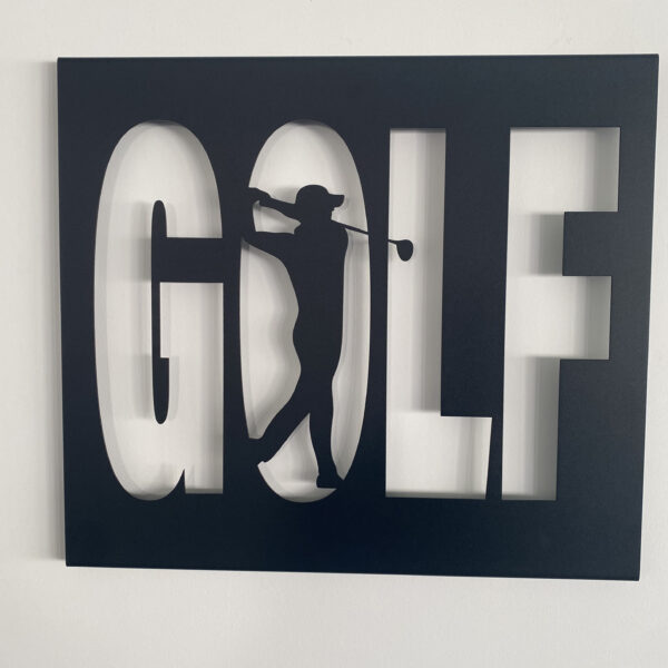 Tableau décoratif Golf - noir