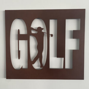 Tableau décoratif Golf – rouille