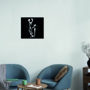 Tableau décoratif Trompettiste – noir