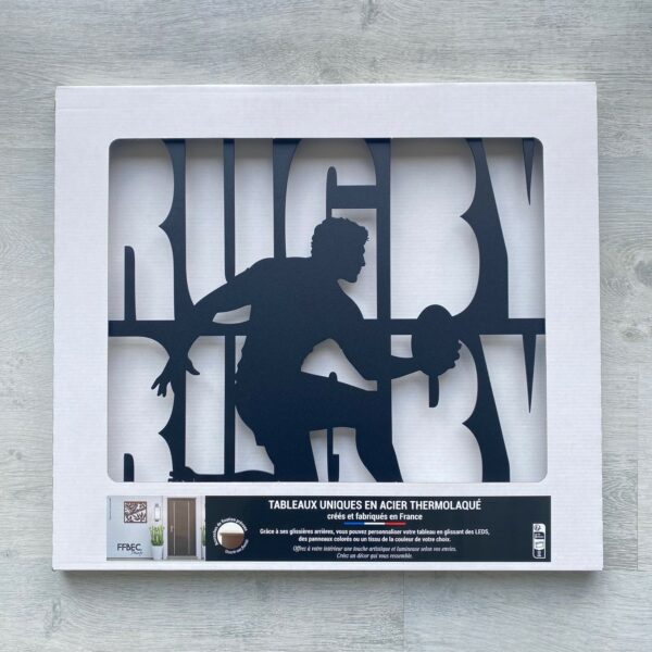 Tableau décoratif Rugby - noir – Image 3