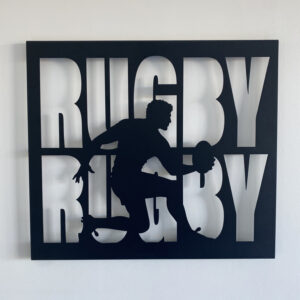 Tableau décoratif Rugby – noir