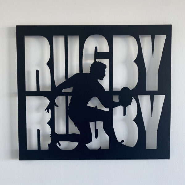 Tableau décoratif Rugby - noir