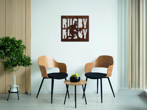 Tableau décoratif Rugby - rouille