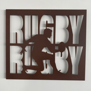 Tableau décoratif Rugby – rouille