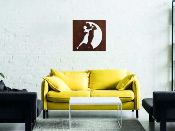 Tableau décoratif Tango - rouille